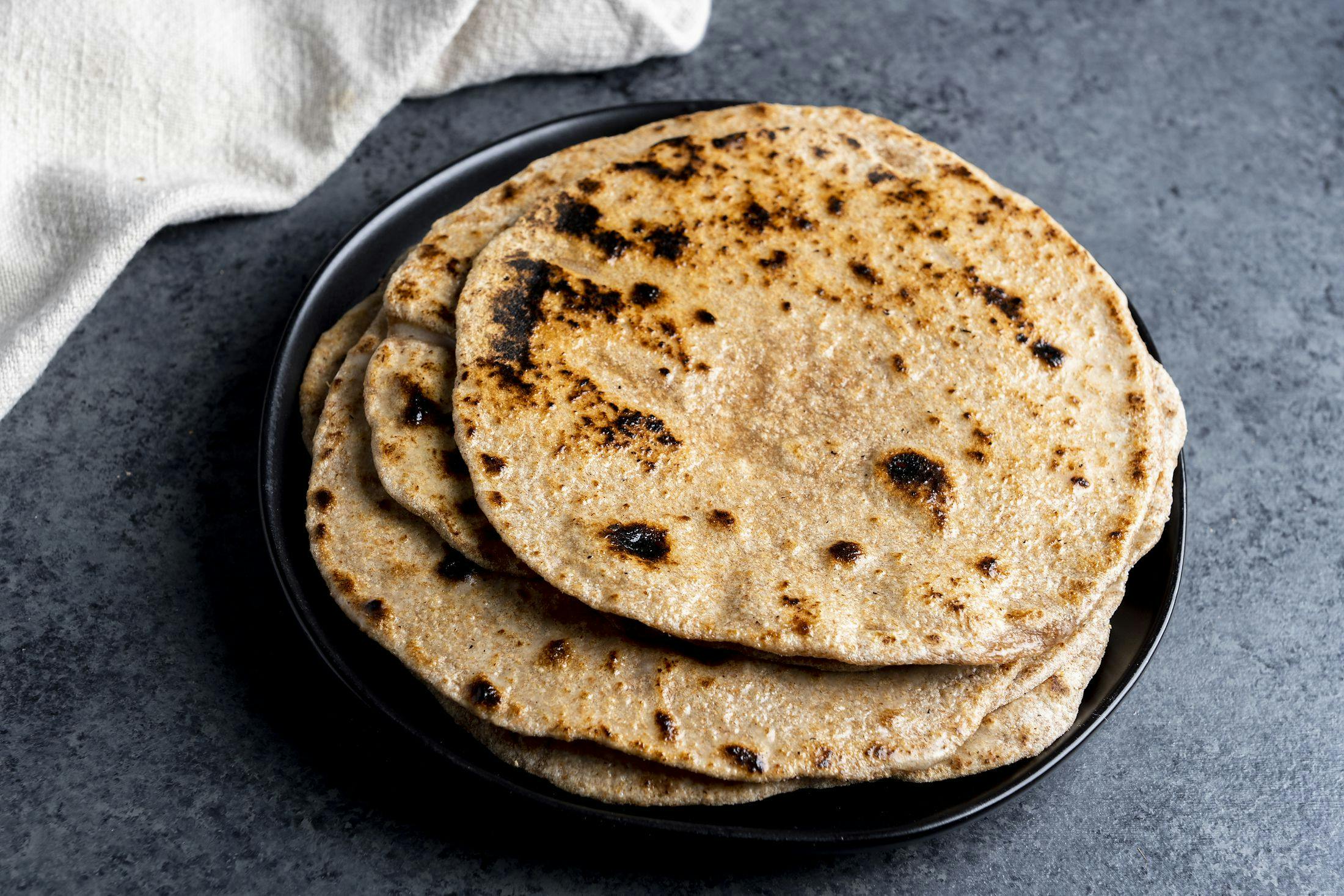 Rotis With Ajab Fortified Atta Mark Flour
